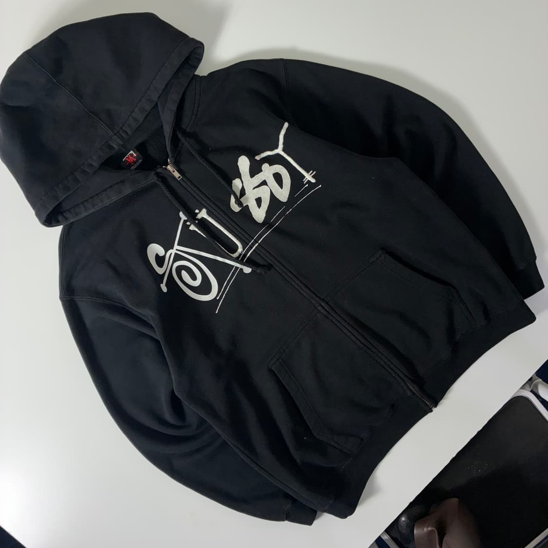 Stussy  스투시 90,s 기어스컬 블랙 후드집업  상품이미지2