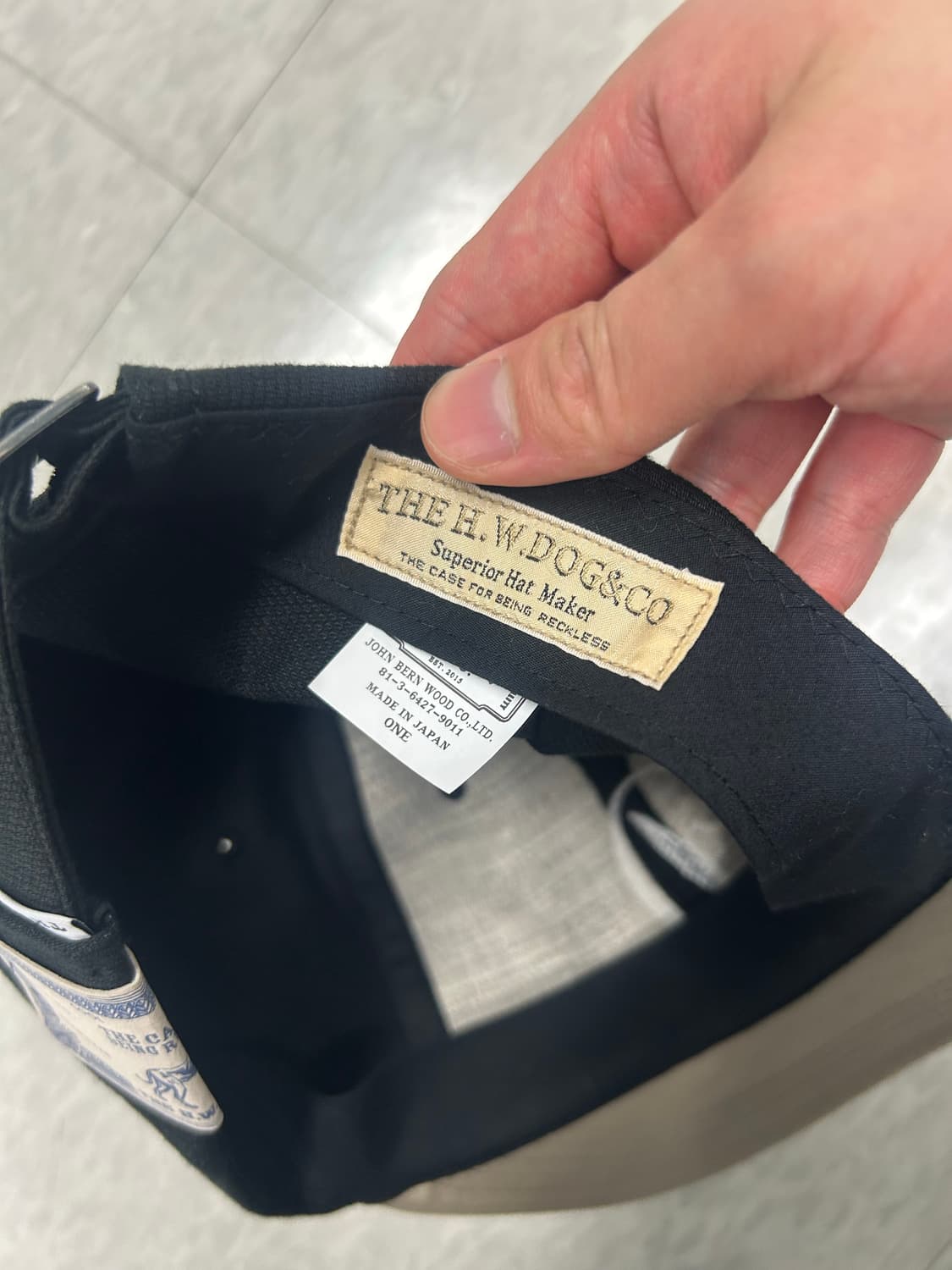 도그앤코 투톤 캡 블랙 상품이미지5