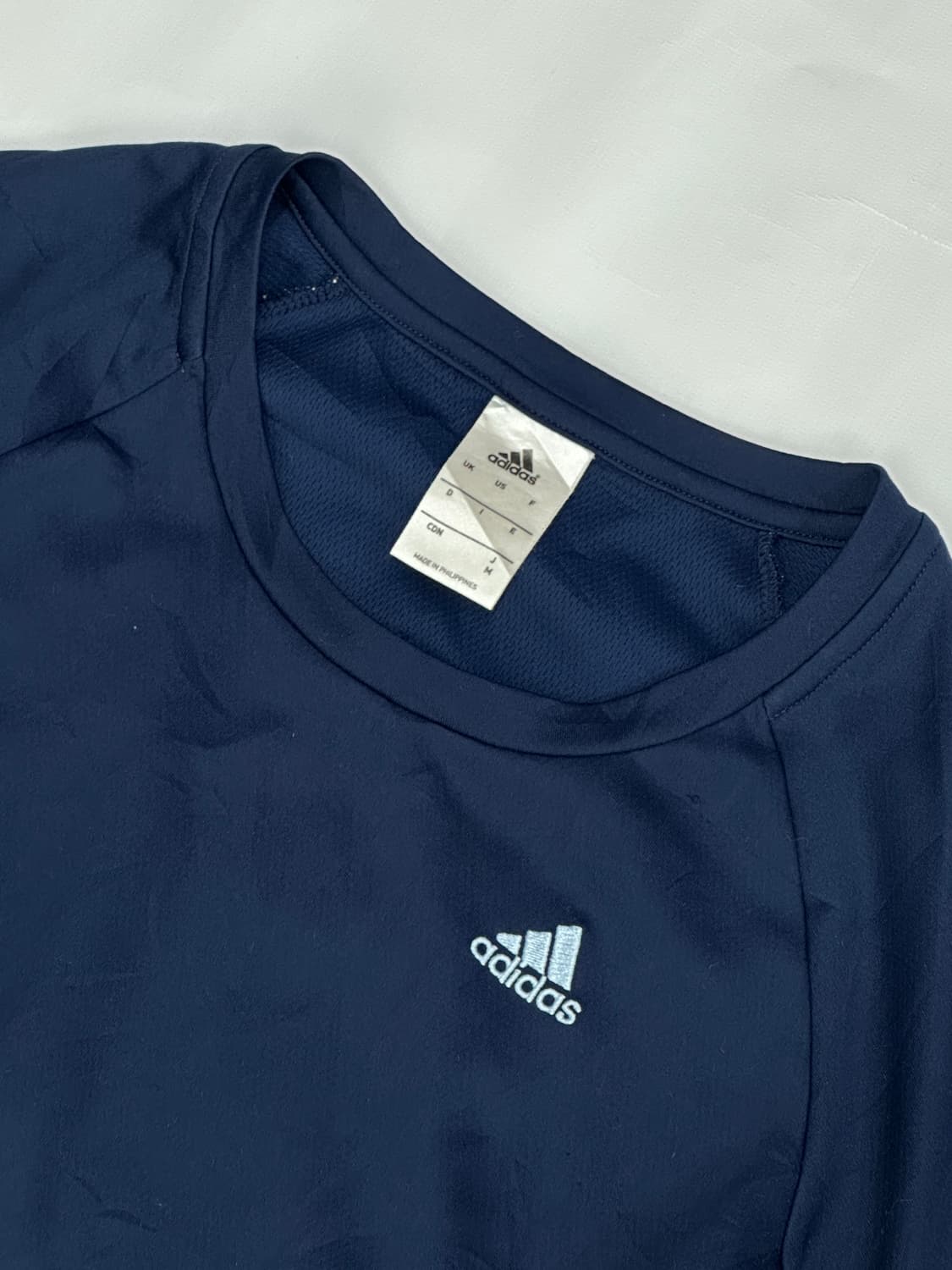 재팬 아디다스 네이비 기능성 반팔티셔츠 스포티 스포츠 라운드넥 상품이미지4