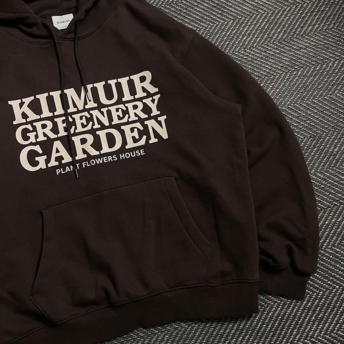 KIIMUIR 레터링 빅로고 박시핏 후드 티셔츠 y 4727 상품이미지3