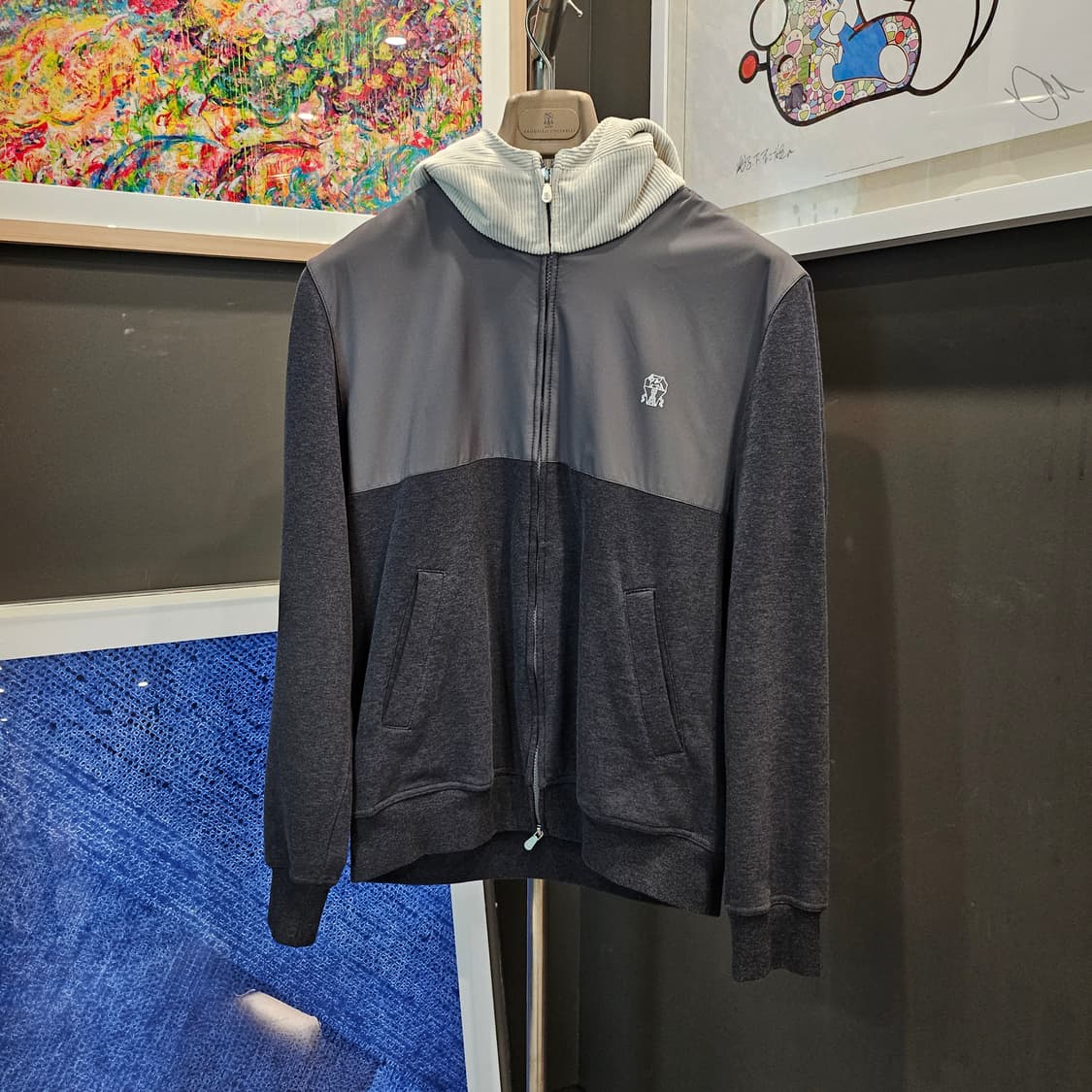 쿠치넬리 콘트라스트 컬러블록 신상 자켓 상품이미지2