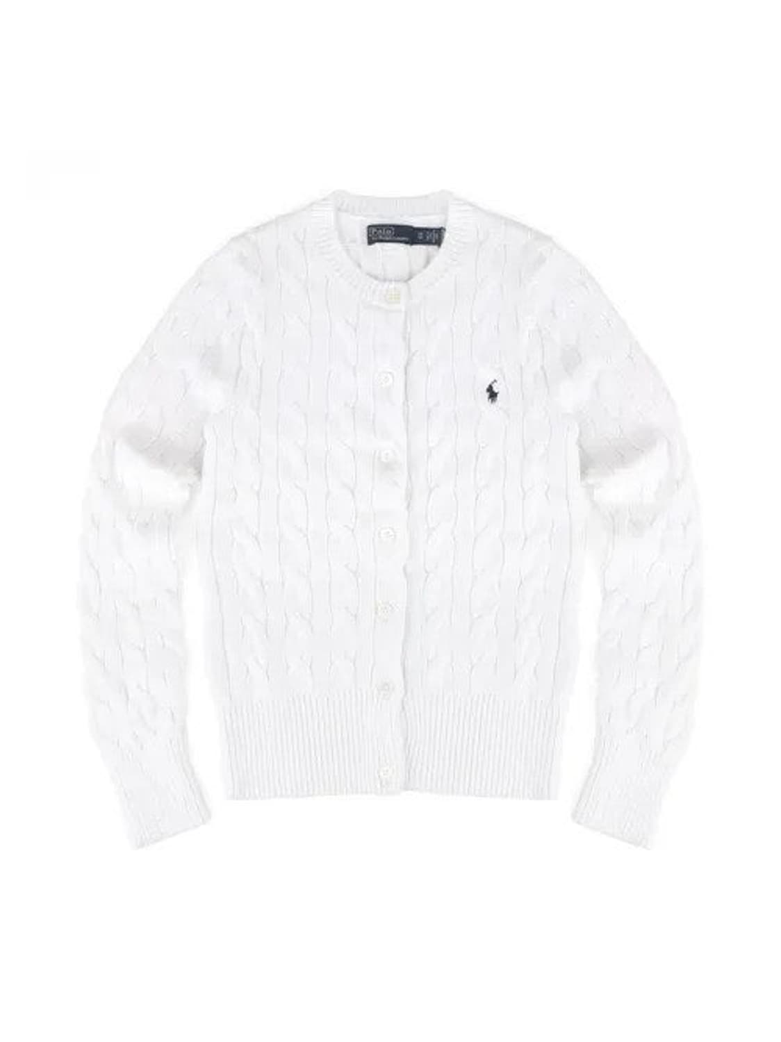 폴로 랄프로렌 케이블 화이트 가디건 상품이미지1