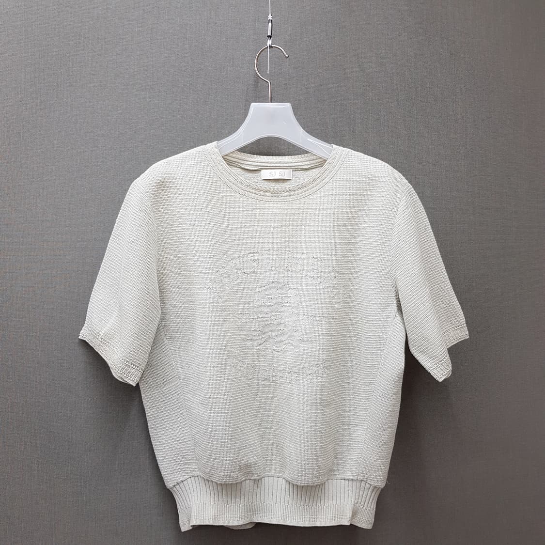 한섬 SJSJ 2022 반소매 니트 탑 F사이즈 상품이미지1