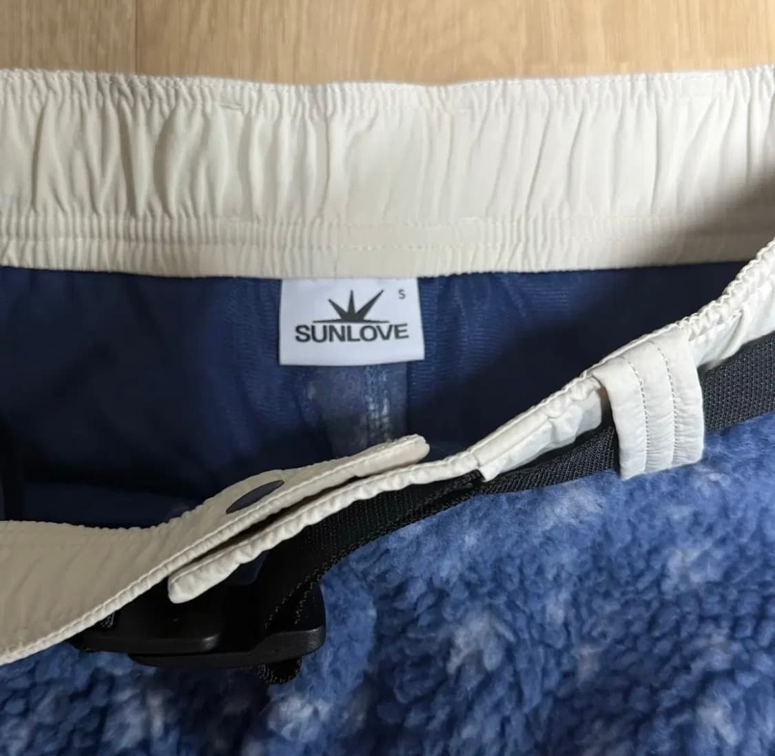 썬러브 Kumo Sherpa Fleece Pants Blue 상품이미지4