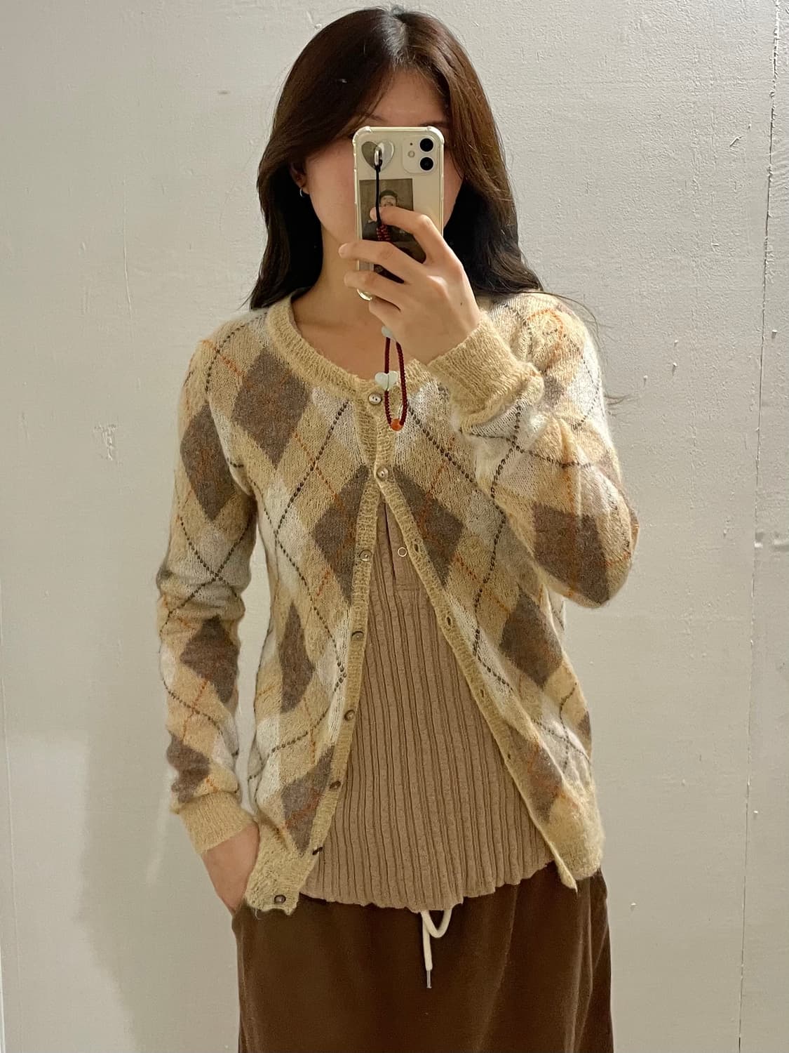 JOURNAL STANDARD agyle mohair cardigan 상품이미지2