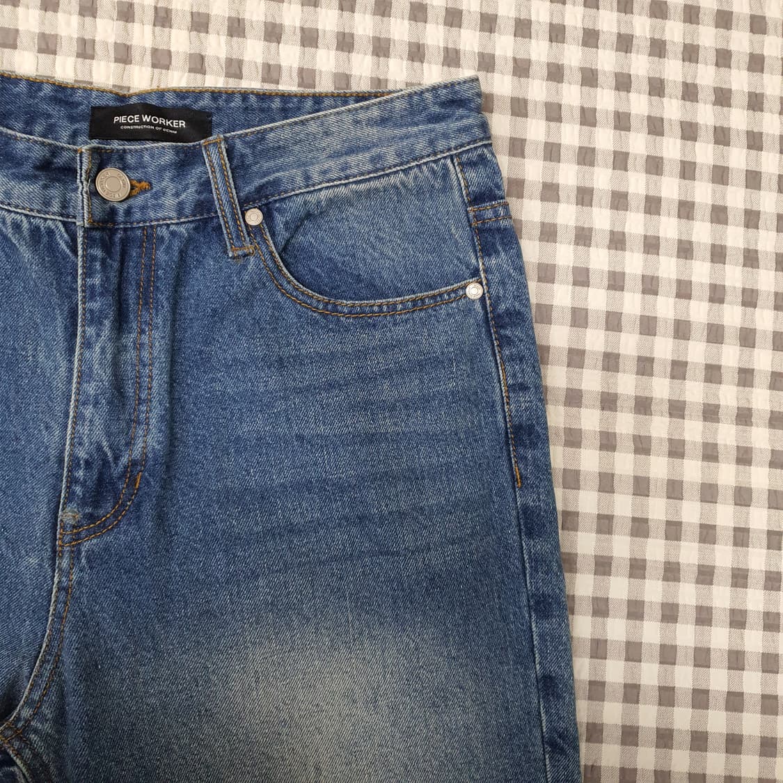 피스워커 와이드 데님 청바지 남자31 상품이미지3