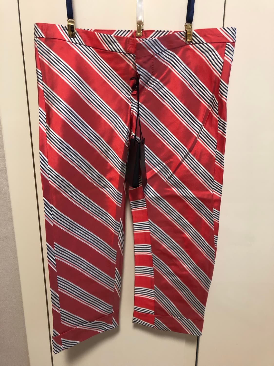 디스퀘어드2 서스펜더(멜빵) 실크 크롭팬츠 상품이미지2