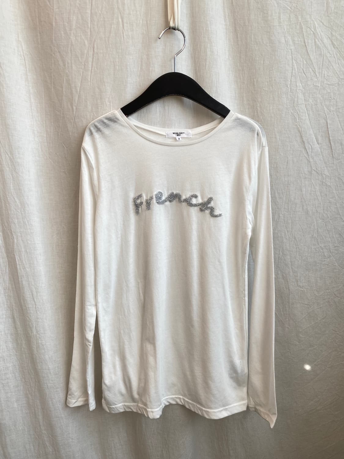 화이트 레터링 티셔츠(M) 상품이미지1