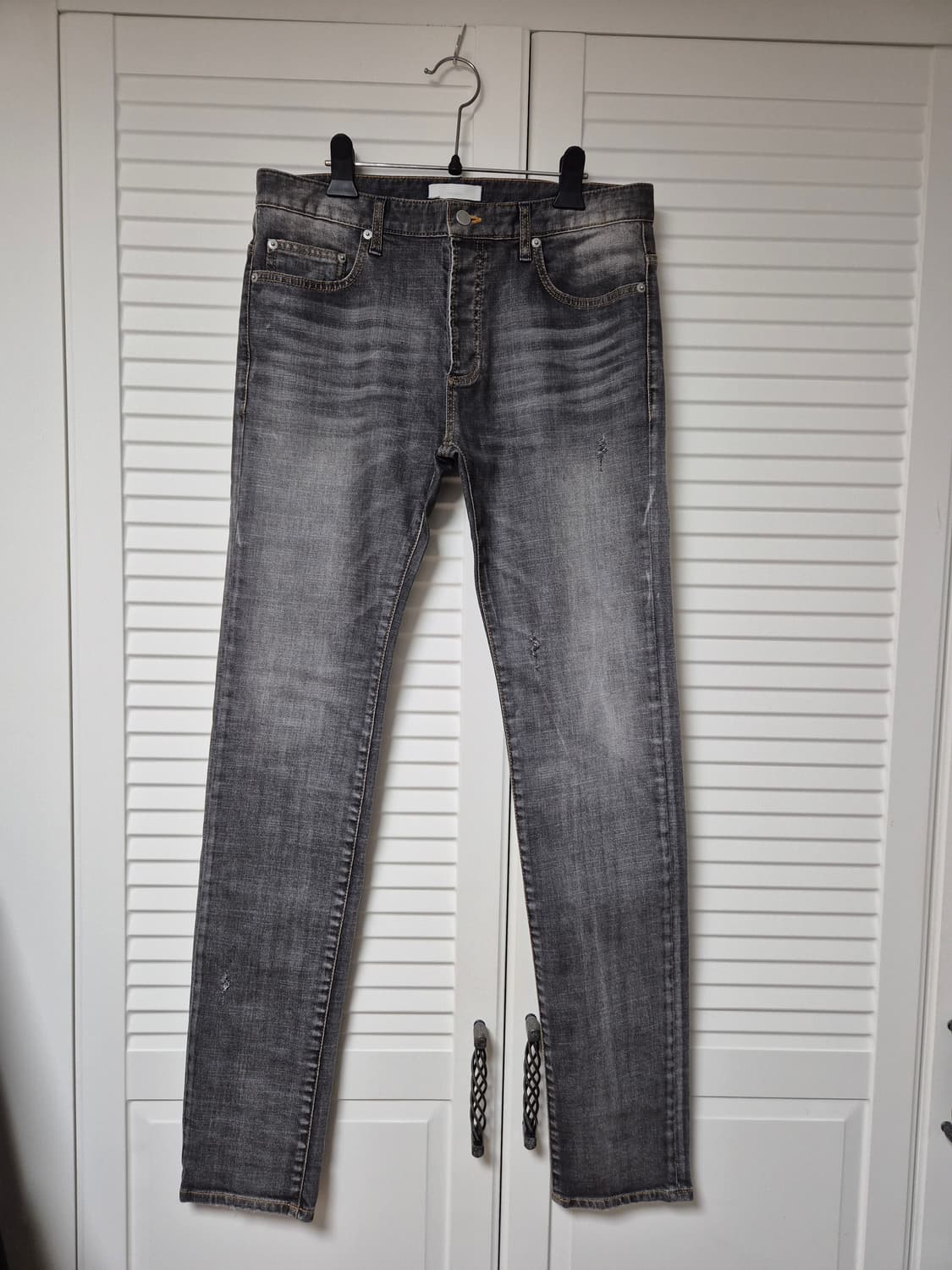 (새상품/2)언더마이카 리전03 슬림핏 워시드 진 워시드 그레이 상품이미지2