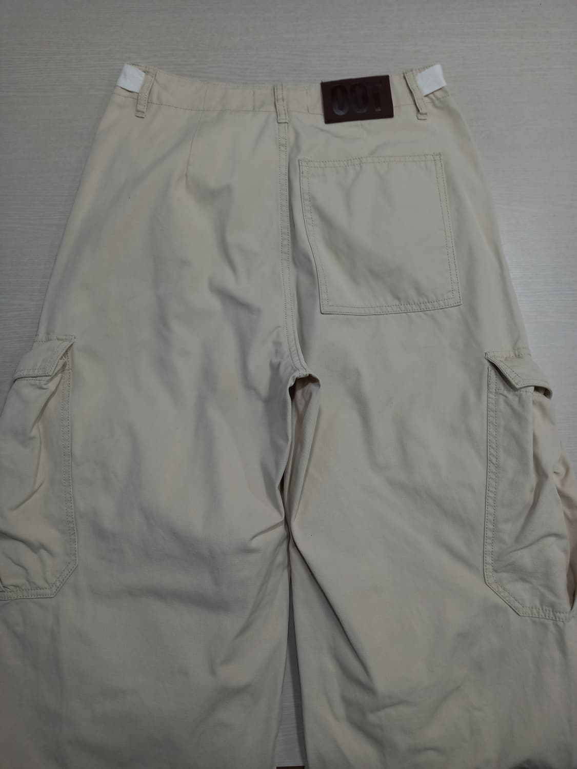 27 OOT 825 하이웨이스트 와이드카고 베이지 27-585 상품이미지4