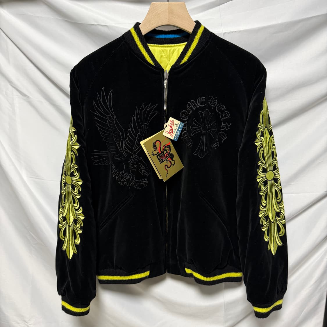 1450판매/새상품 크롬하츠 리버서블 매티보이 스카쟌 봄버 집업 상품이미지1