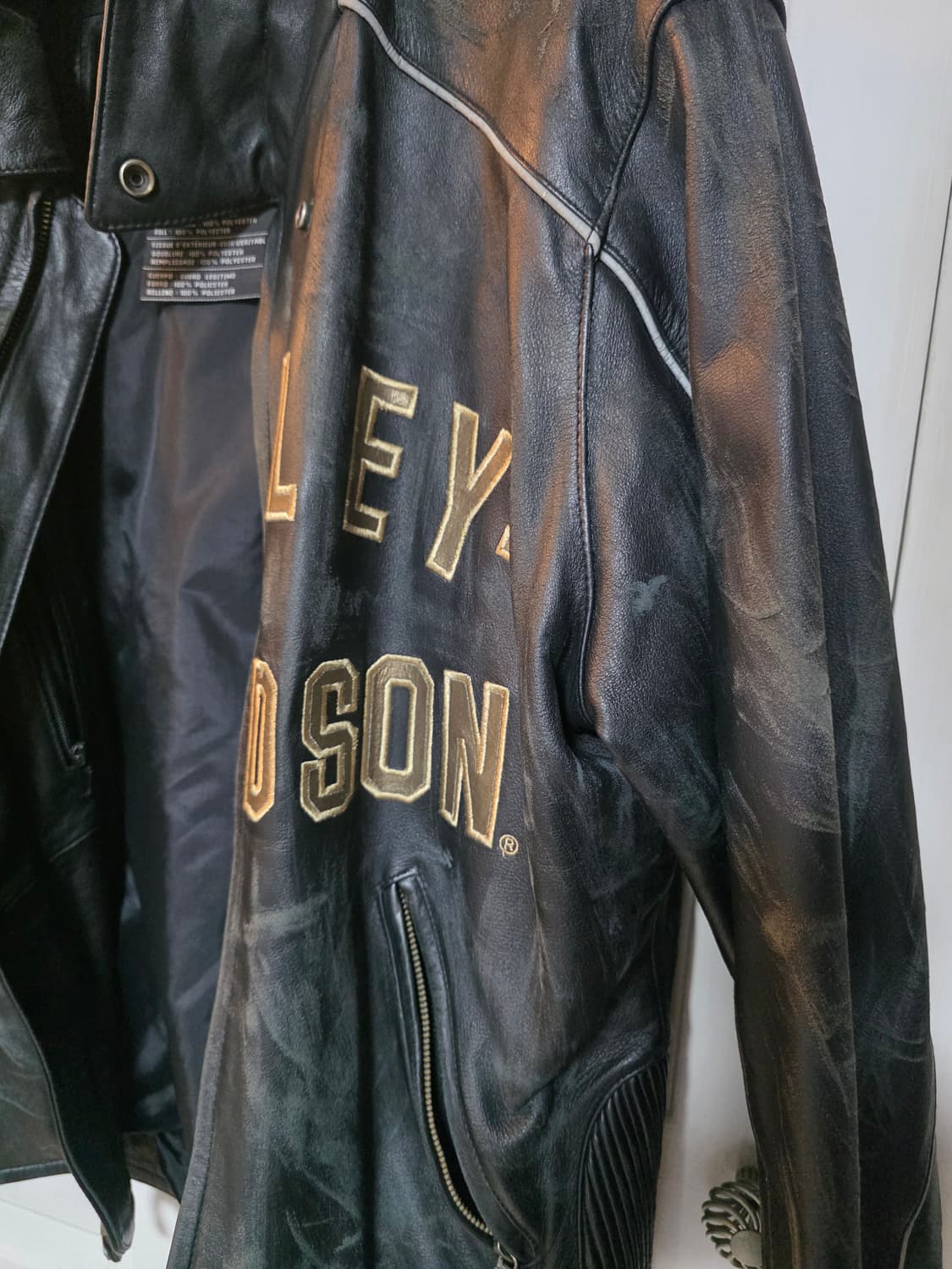 할리데이비슨 100주년 가죽 자켓 L 한국 105 XL 라이더 상품이미지5