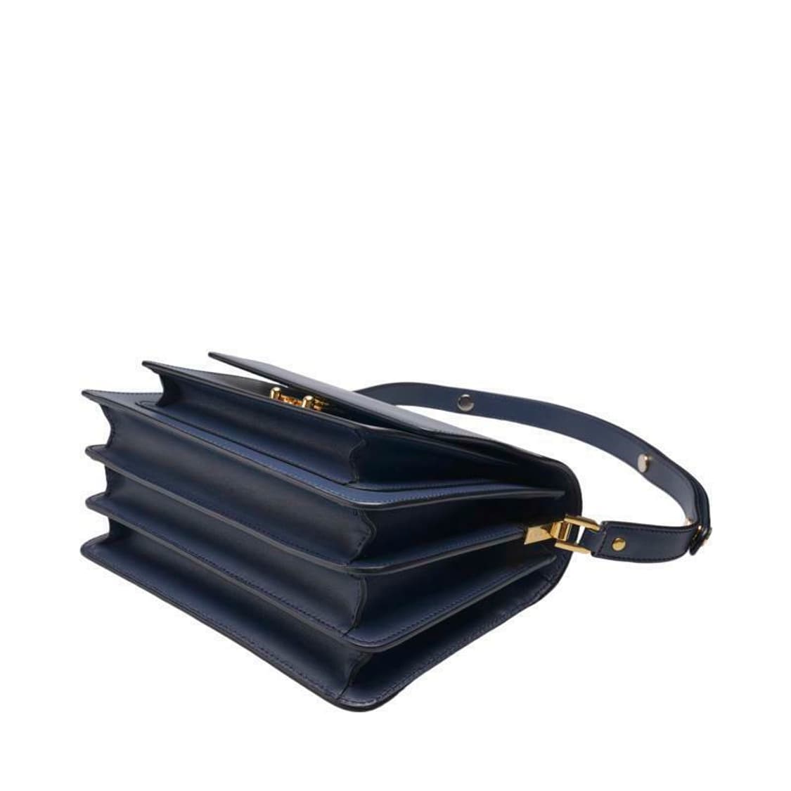 (중고) 마르니 네이비 카프스킨 트렁크 미듐 숄더백 상품이미지3