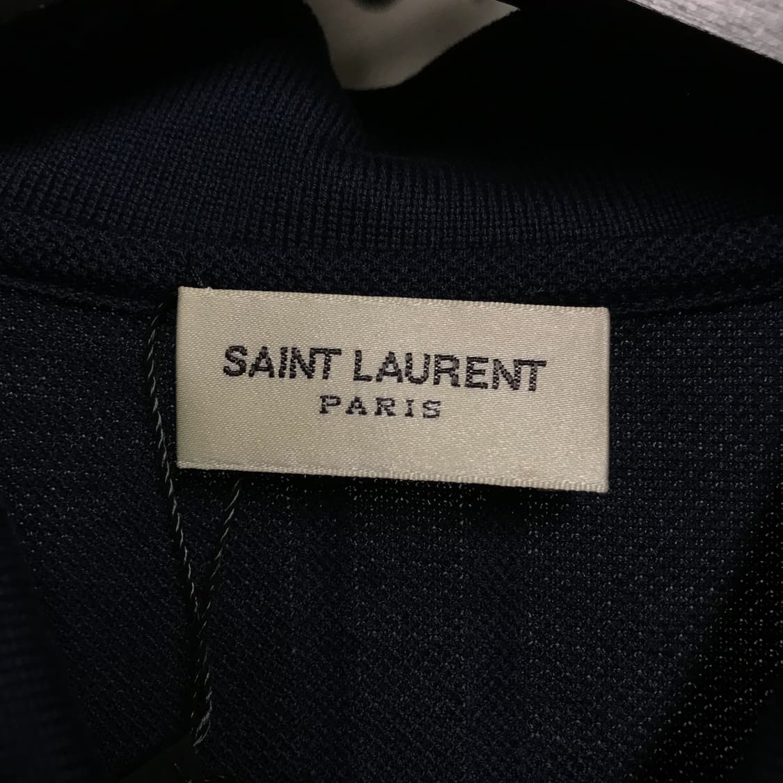 YSL 생로랑 PK 반팔 카라티 네이비 M 상품이미지5