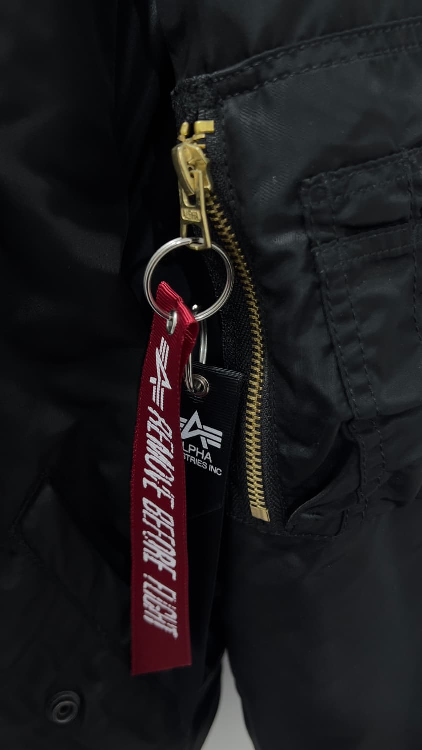 MA-1 레귤러 블러드칫 Black M 상품이미지3