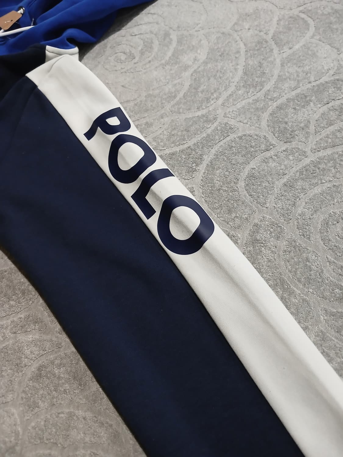 폴로 랄프로렌 네이비 배색 후드집업 L  상품이미지5