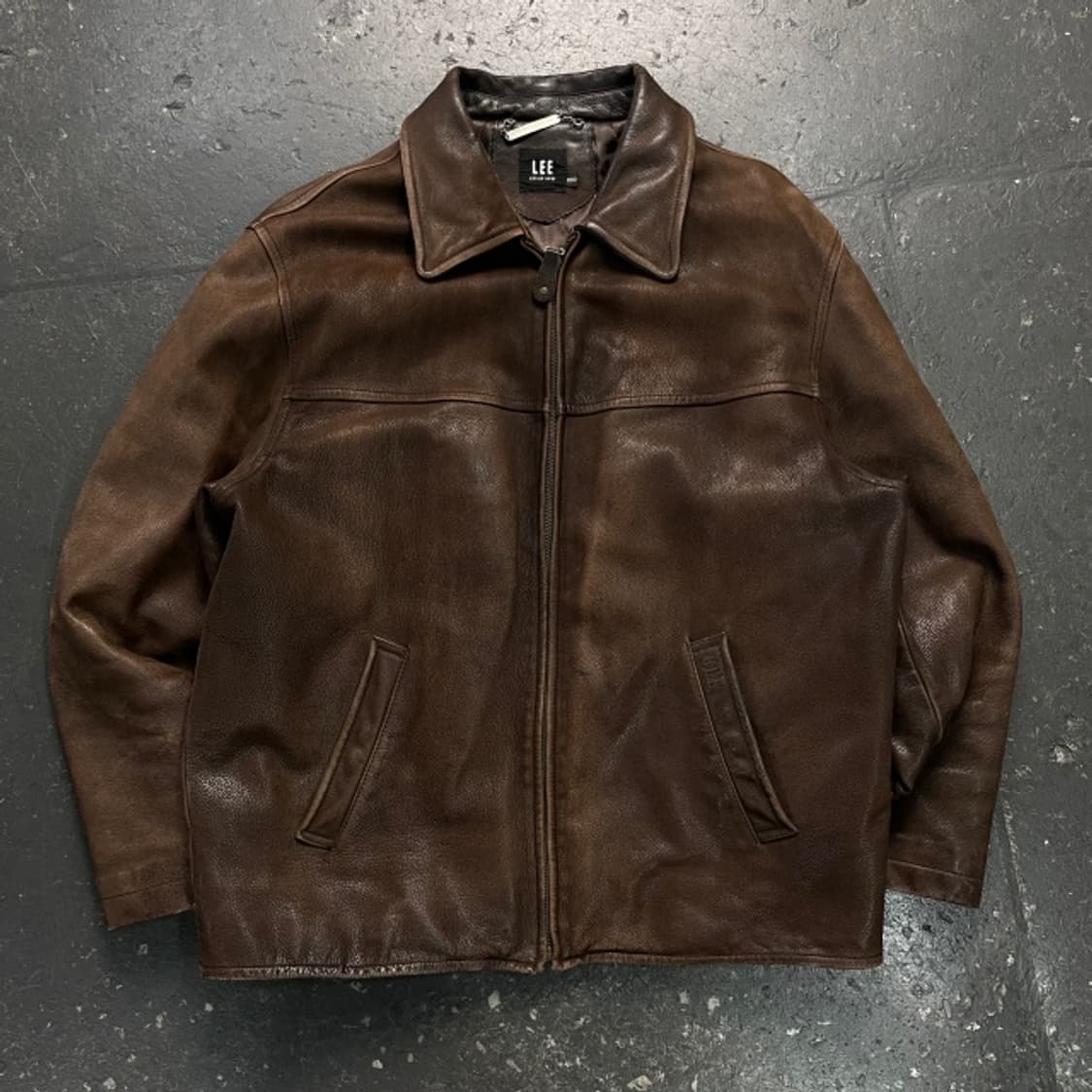 100 LEE 90s 소가죽 레더 자켓  상품이미지1