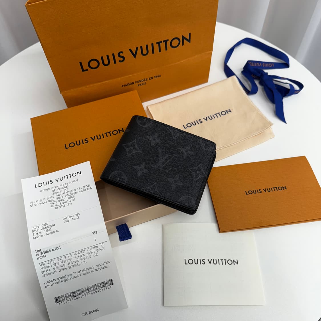 [26년/ 백화점] 루이비통 이클립스 슬렌더 반지갑 상품이미지2