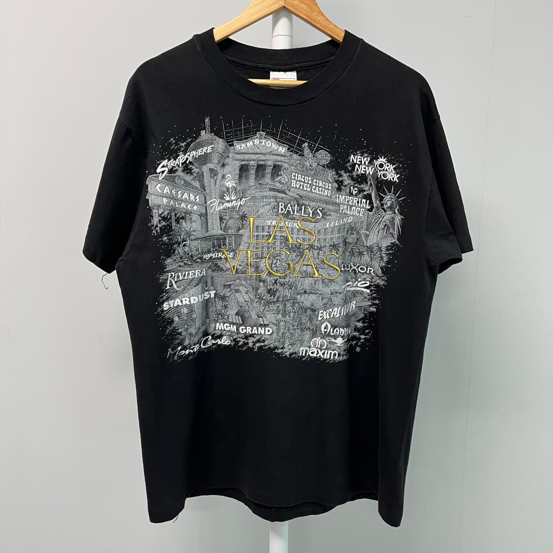 [L] Hanes 헤인즈 90s 빈티지 그래픽 반팔 티셔츠 상품이미지1