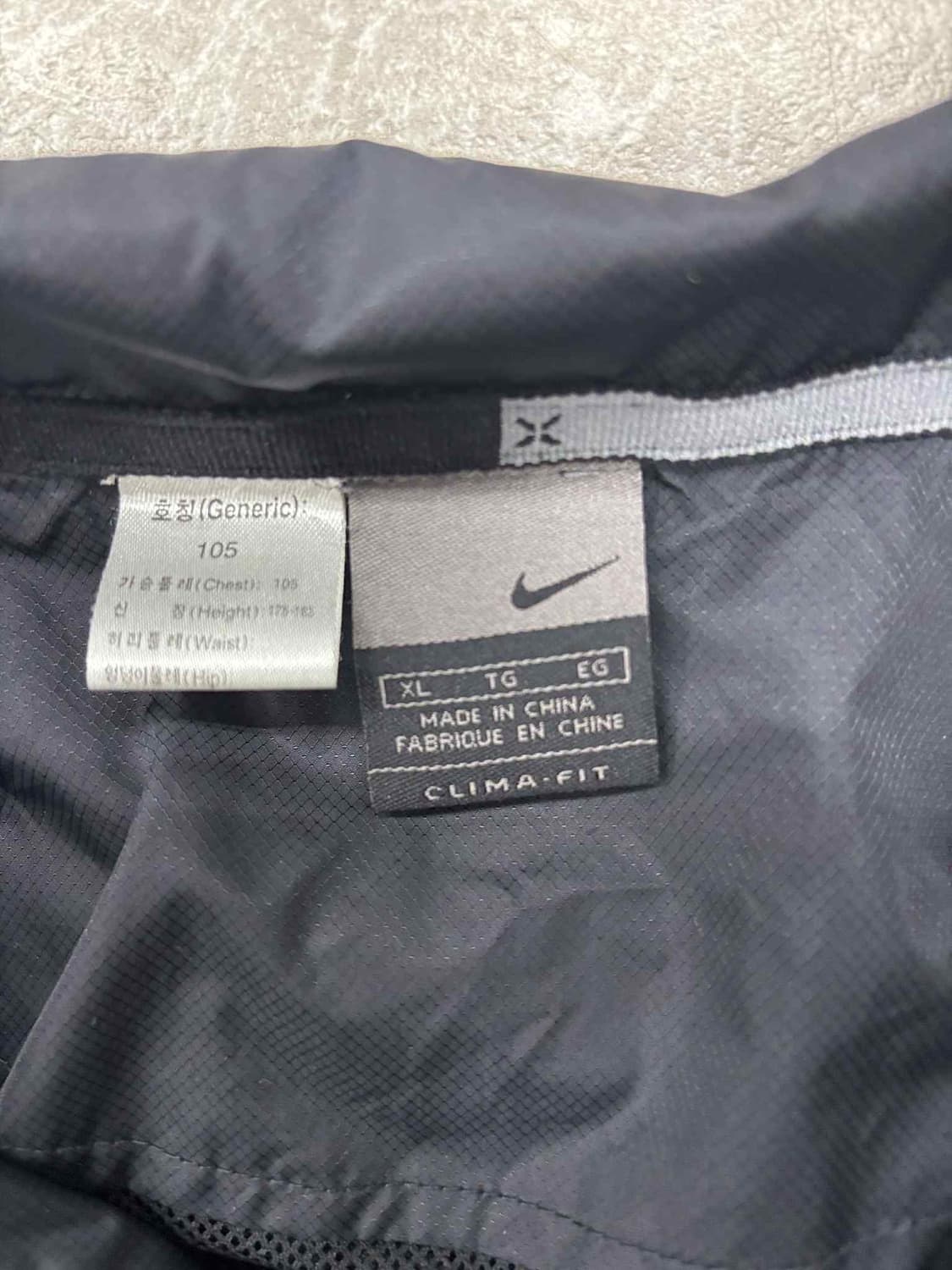 나이키 00s 솔로 스우시 블랙 윈드브레이커 자켓 바람막이 희귀져지(XL 상품이미지4