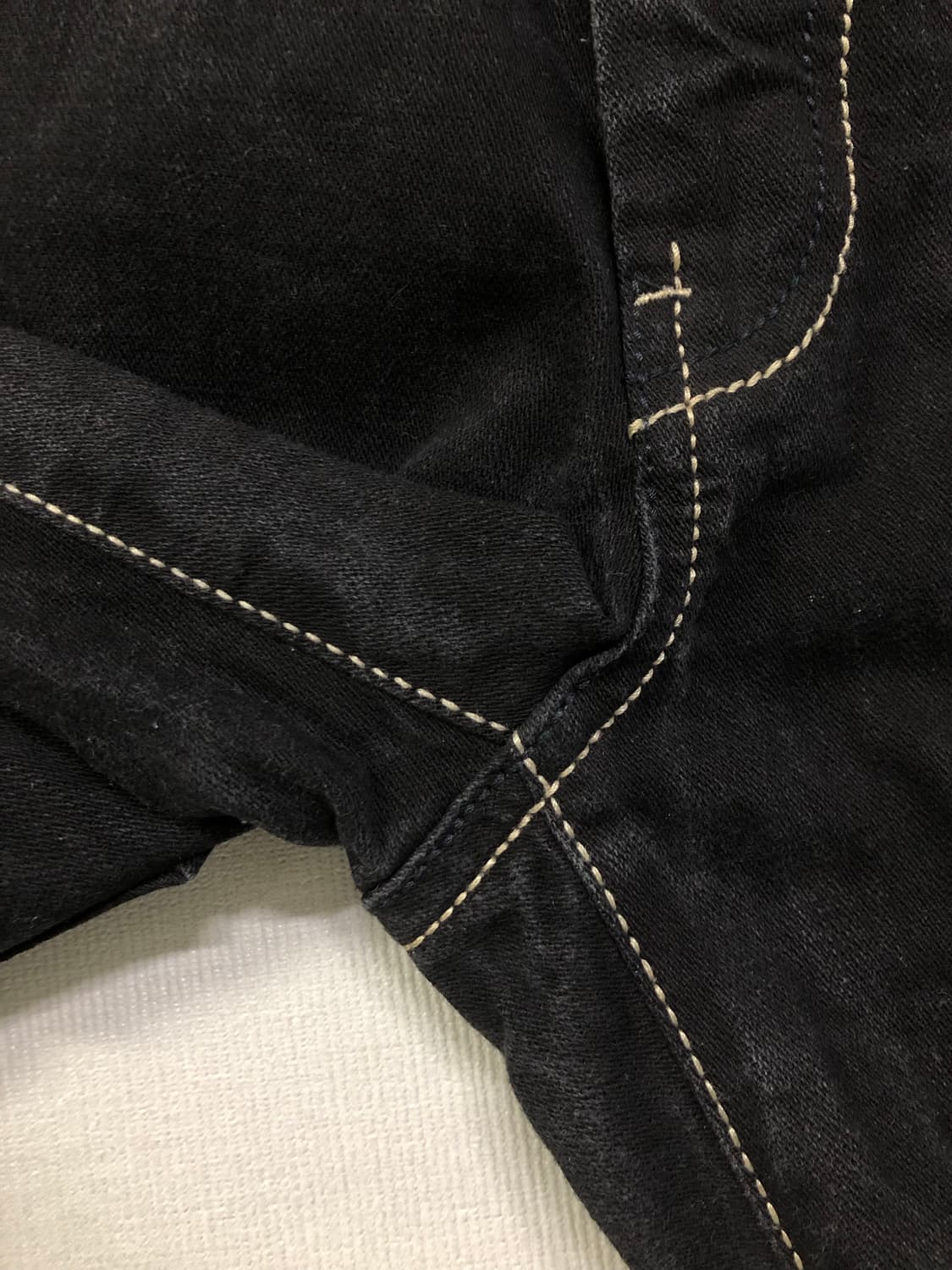 Evisu 에비수 흑청 엔지니어드진 데님팬츠 블랙 청바지 34 상품이미지8