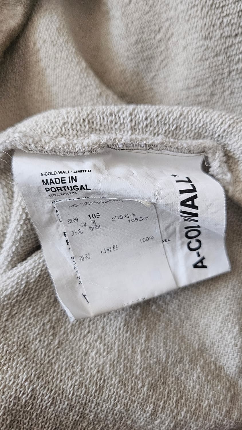 어 콜드 월(A-COLD-WALL*) 가먼트 다잉 나일론 후드티 (XL) 상품이미지5