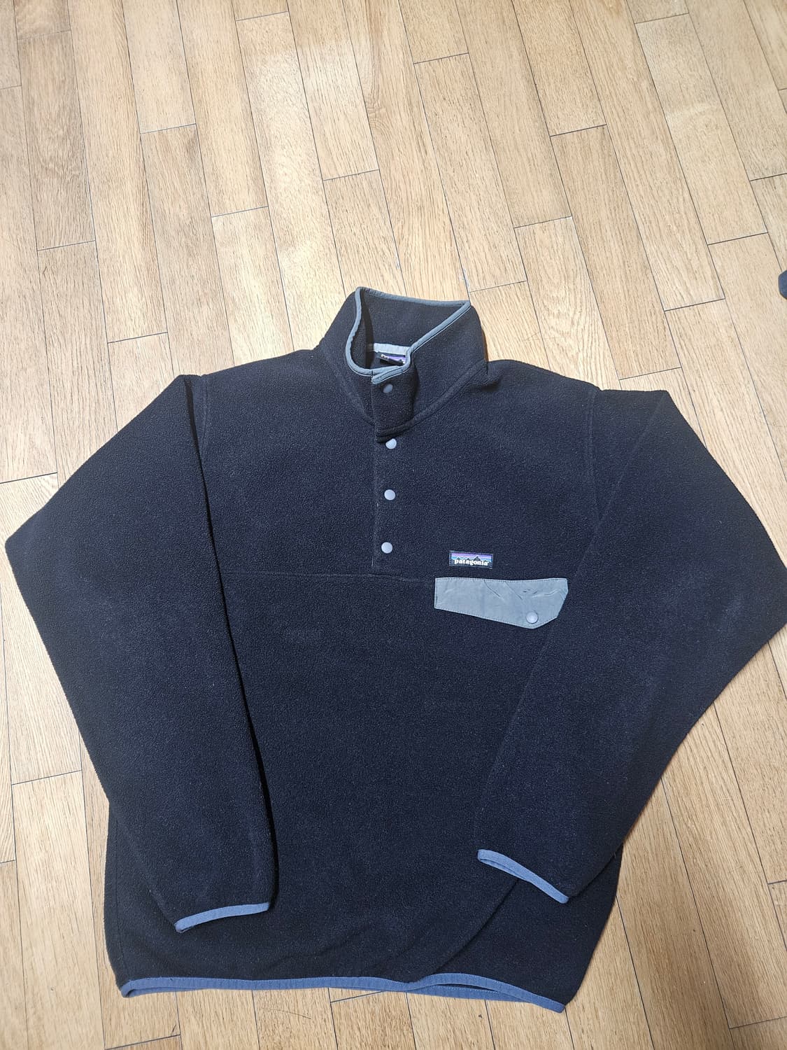 파타고니아 신칠라 플리스 블랙 민트급 컨디션 후리스 풀오버 아노락 상품이미지1