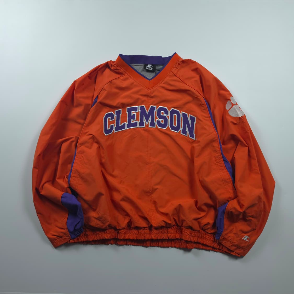 90s 스타터 클렘슨 컬리지 바시티 웜업 상품이미지2