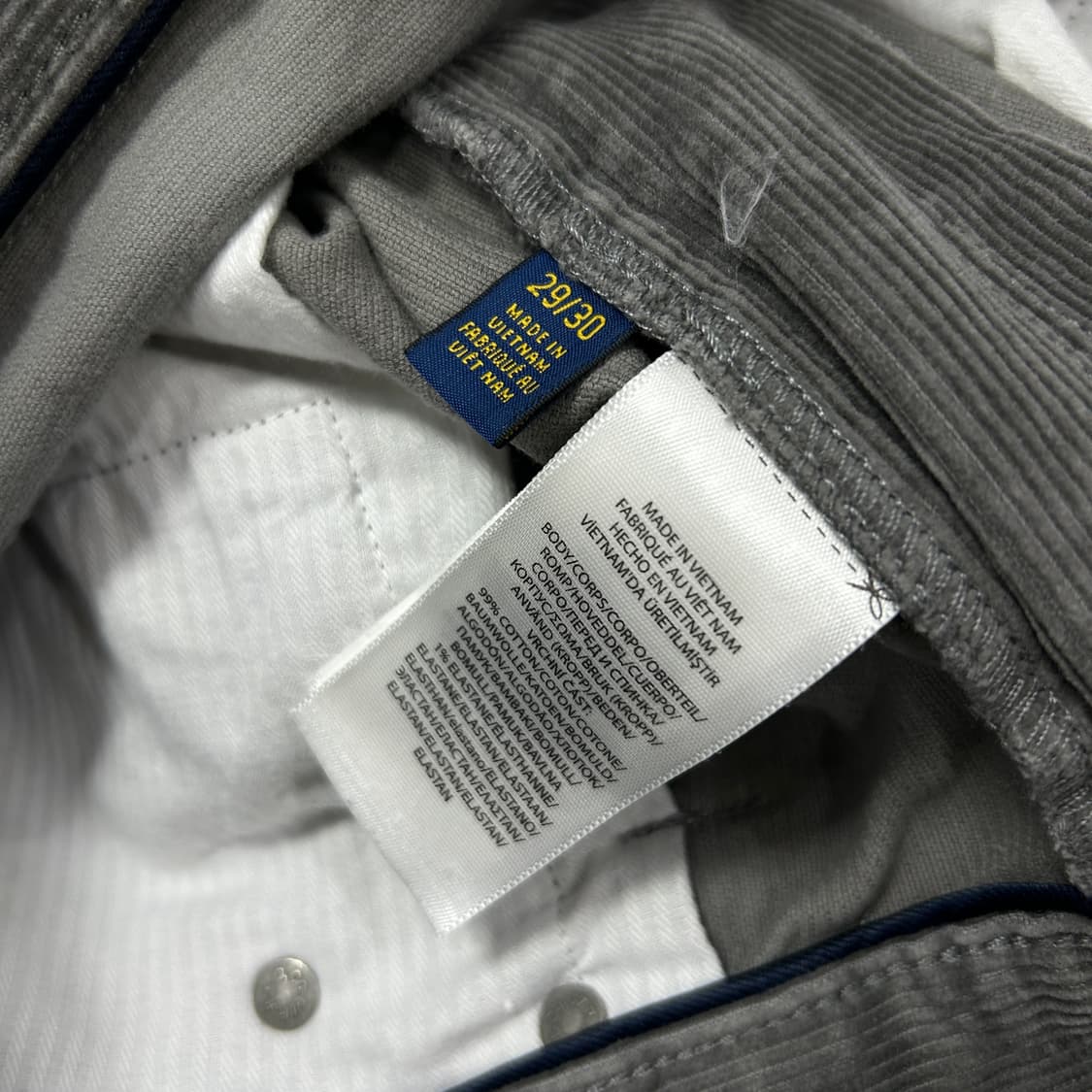 폴로 그레이 코듀로이 팬츠(29) 상품이미지3