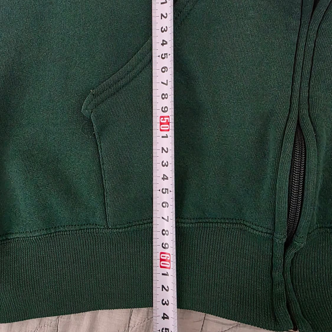 [L] 90s USA 빈티지 러셀 애슬레틱 후드집업 그린 ver. 스테인 상품이미지7