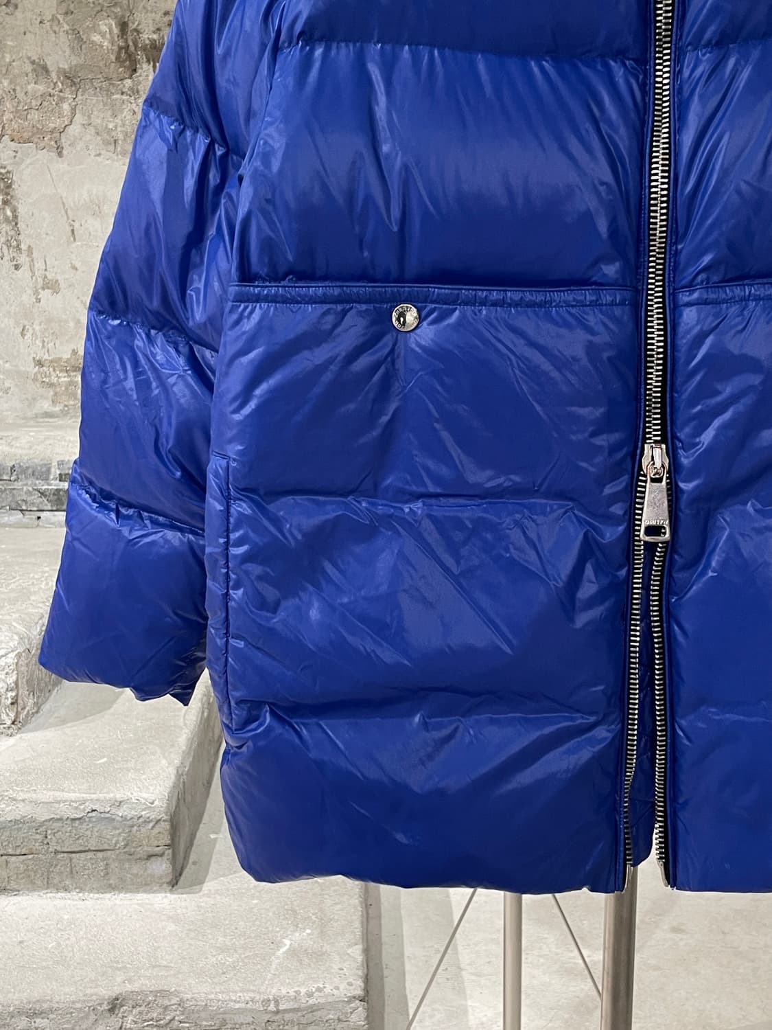 크리스조이 로얄 블루 투 웨이 집업 푸퍼 자켓 상품이미지4