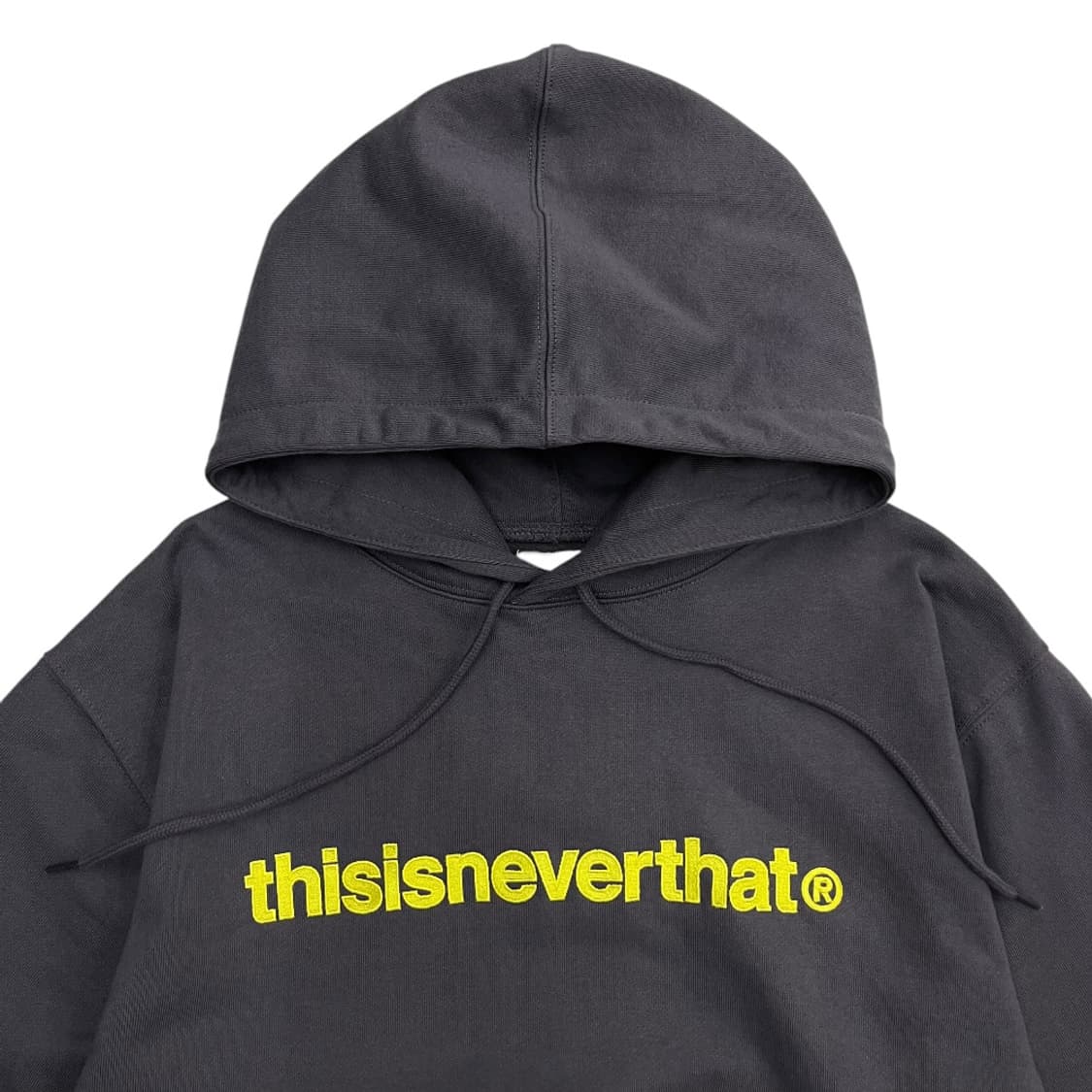 디스이즈네버댓 레몬 로고 그레이 후드 L 상품이미지4