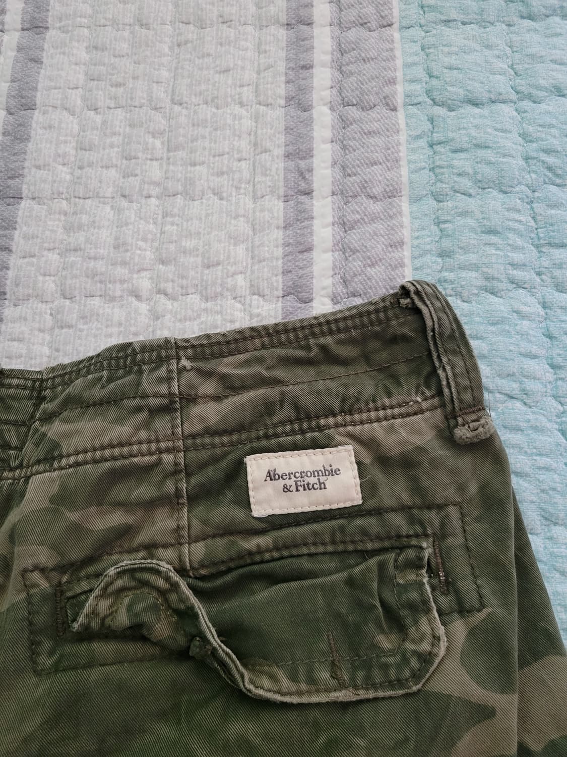 아베크롬비 밀리터리 빈티지 카모플라쥬 카고숏팬츠 탭31 실30사이즈 상품이미지8