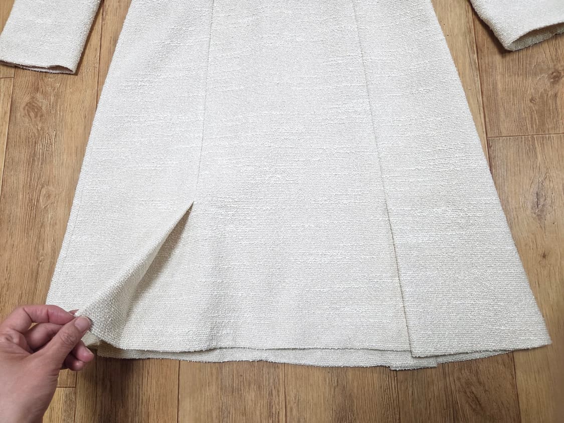 케네스레이디(kenneth lady) V넥 트위드원피스 55 새상품 상품이미지8