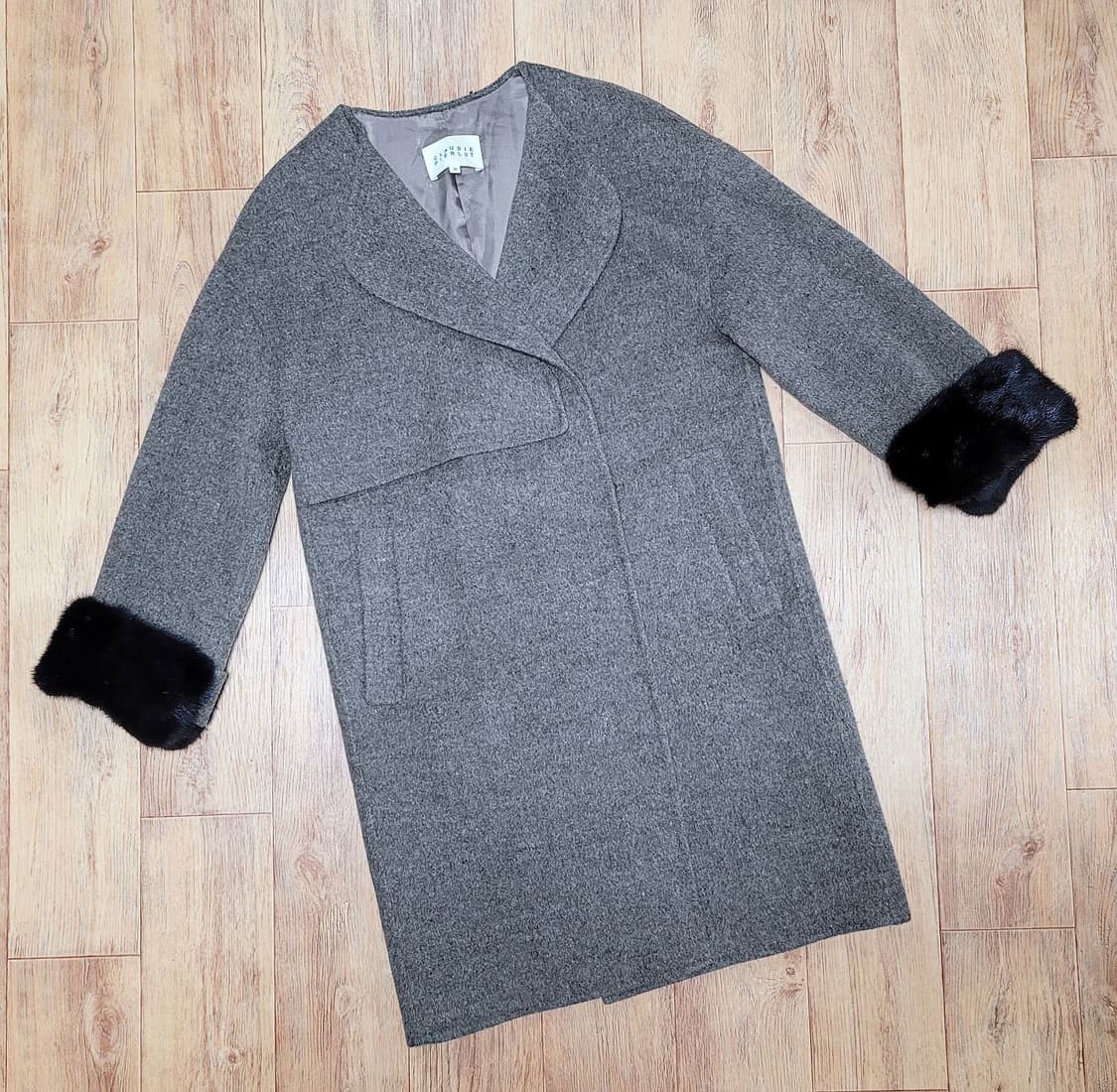 끌로디피에로(claudie pierlot) 밍크퍼 캐시울코트 55 상품이미지1