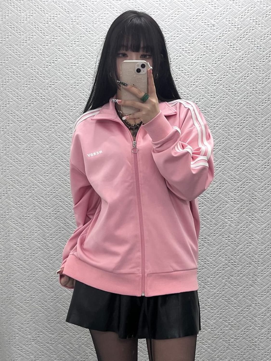 널디 여리 스프링 벚꽃 딸기우유 져지 집업 S C10094 상품이미지2