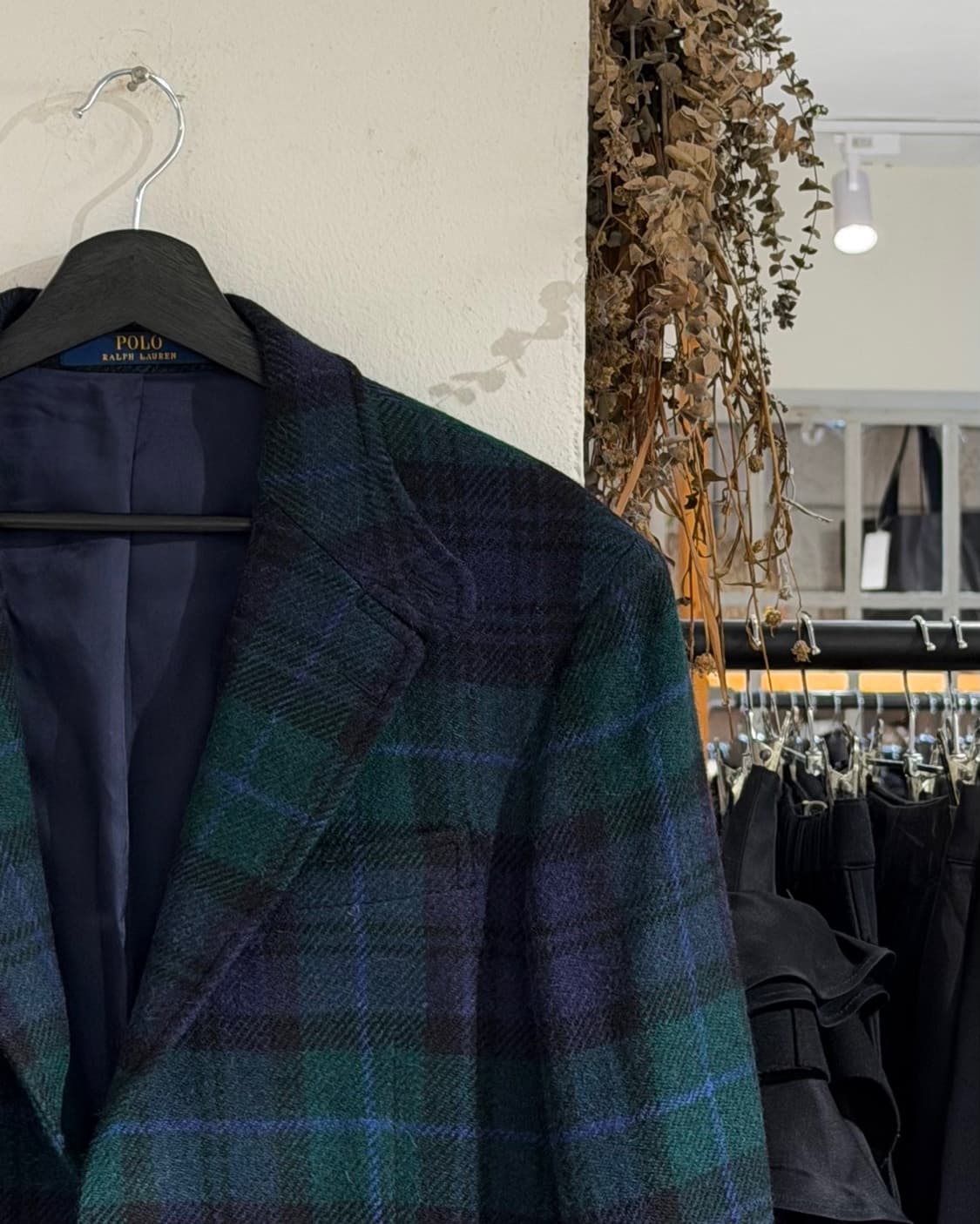 폴로 랄프로렌 그린 블랙와치 싱글 브레스티드 자켓 상품이미지3