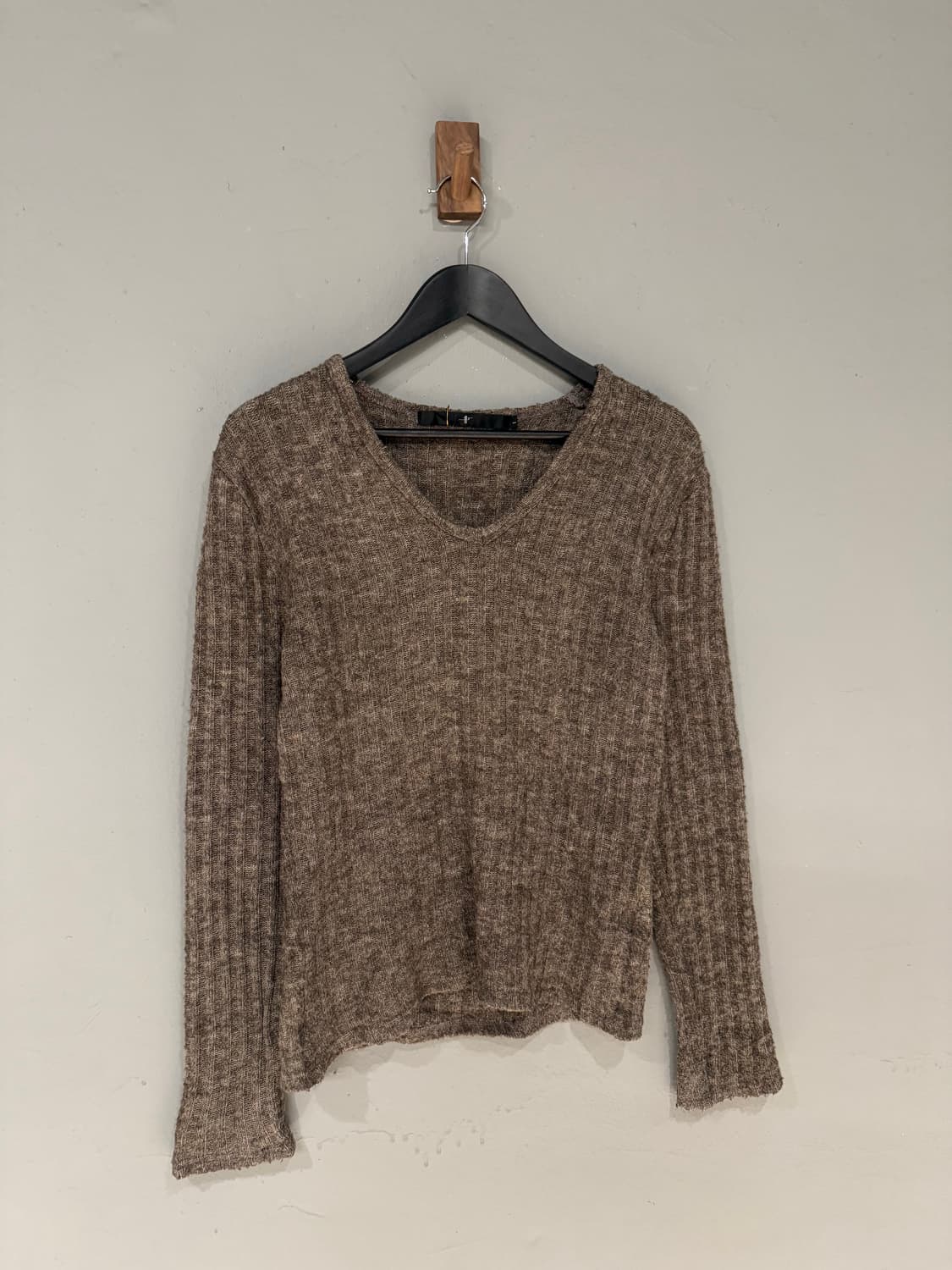 NO ID v-neck knit sleeve  상품이미지4