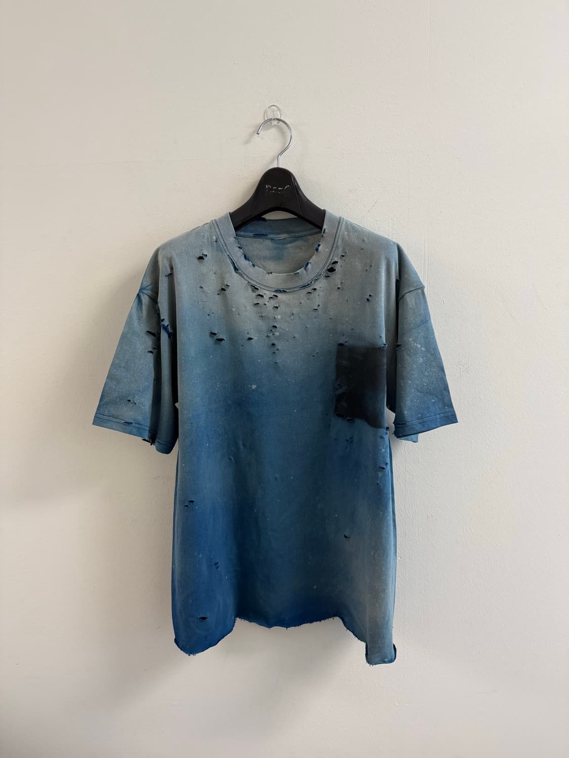 Vintage ocean blue faded distressed t 상품이미지2