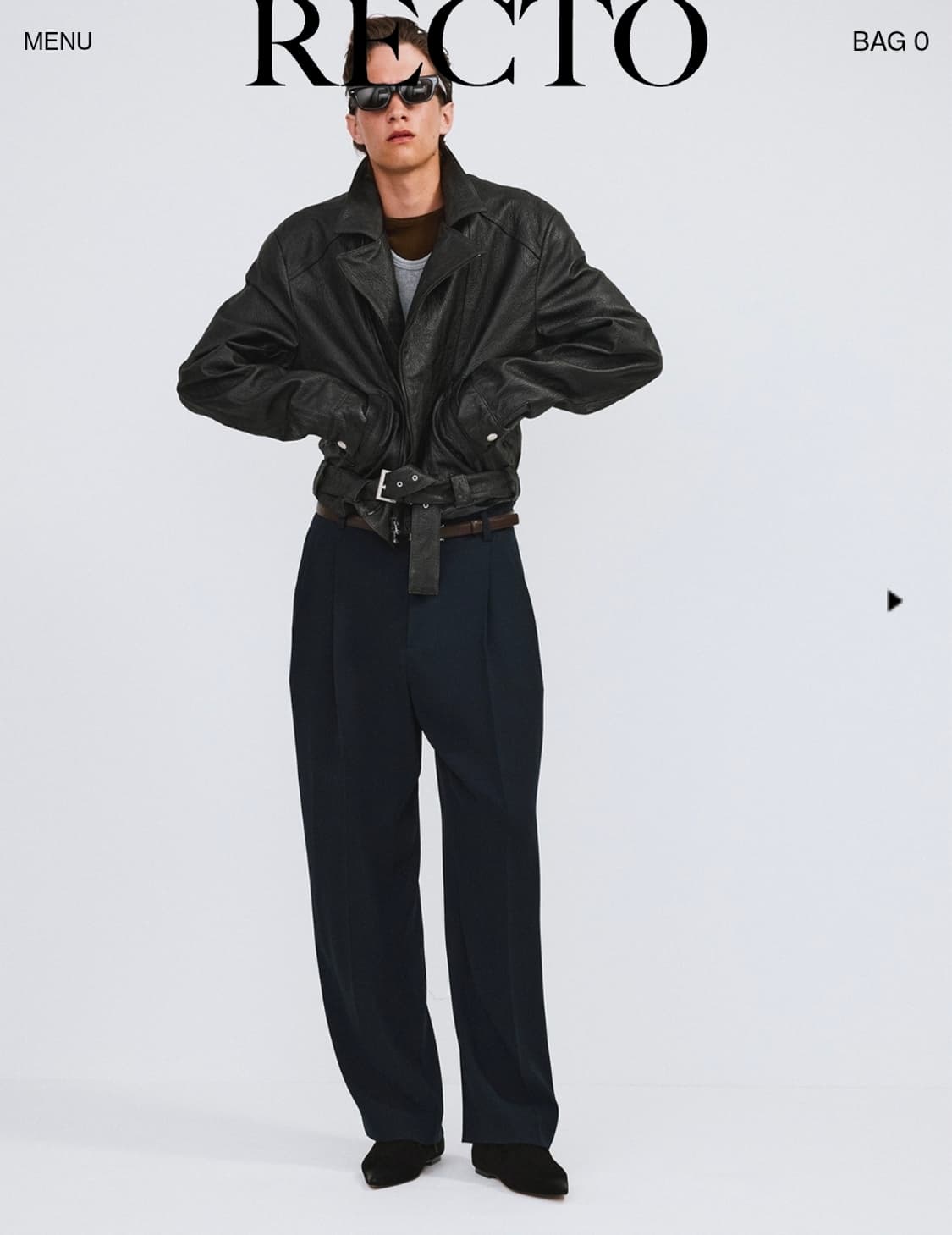 렉토 VINTAGE EFFECT BIKER JACKET (BLACK) 상품이미지5