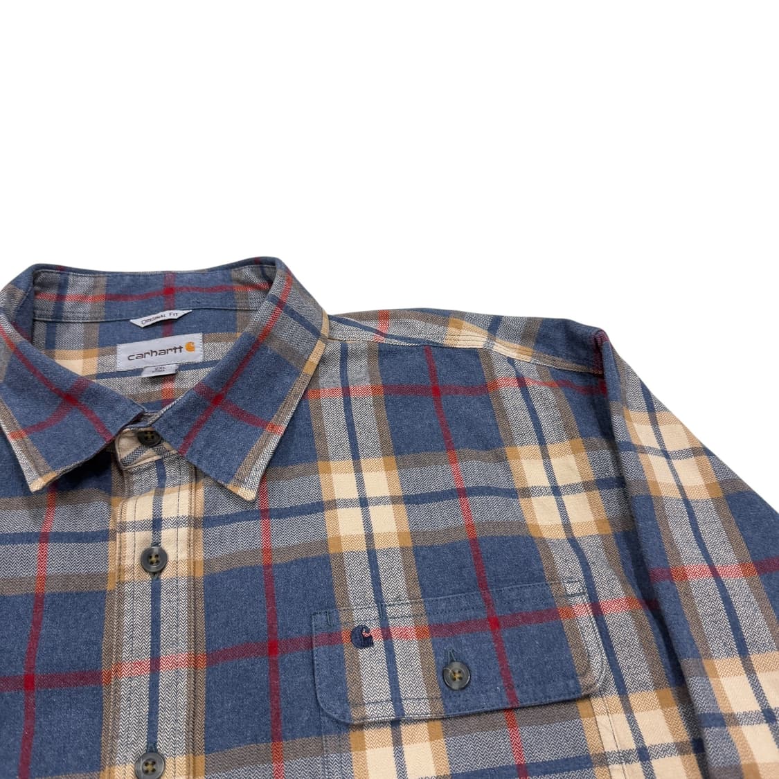 칼하트 빈티지 오리지널핏 플란넬 체크 셔츠 남방 2XL 상품이미지2