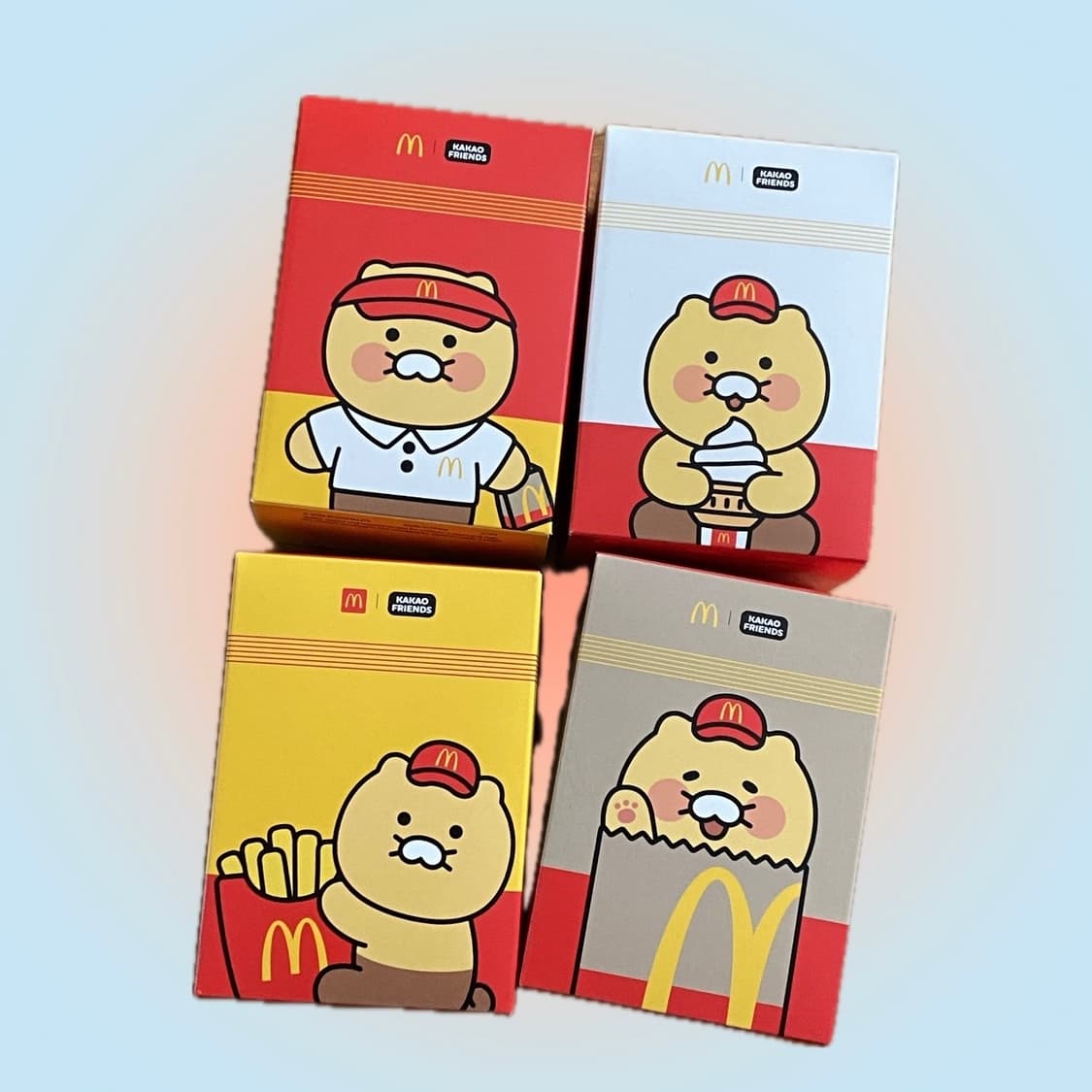 맥도날드 한정판 춘식이 인형 키링 4종 세트 상품이미지2