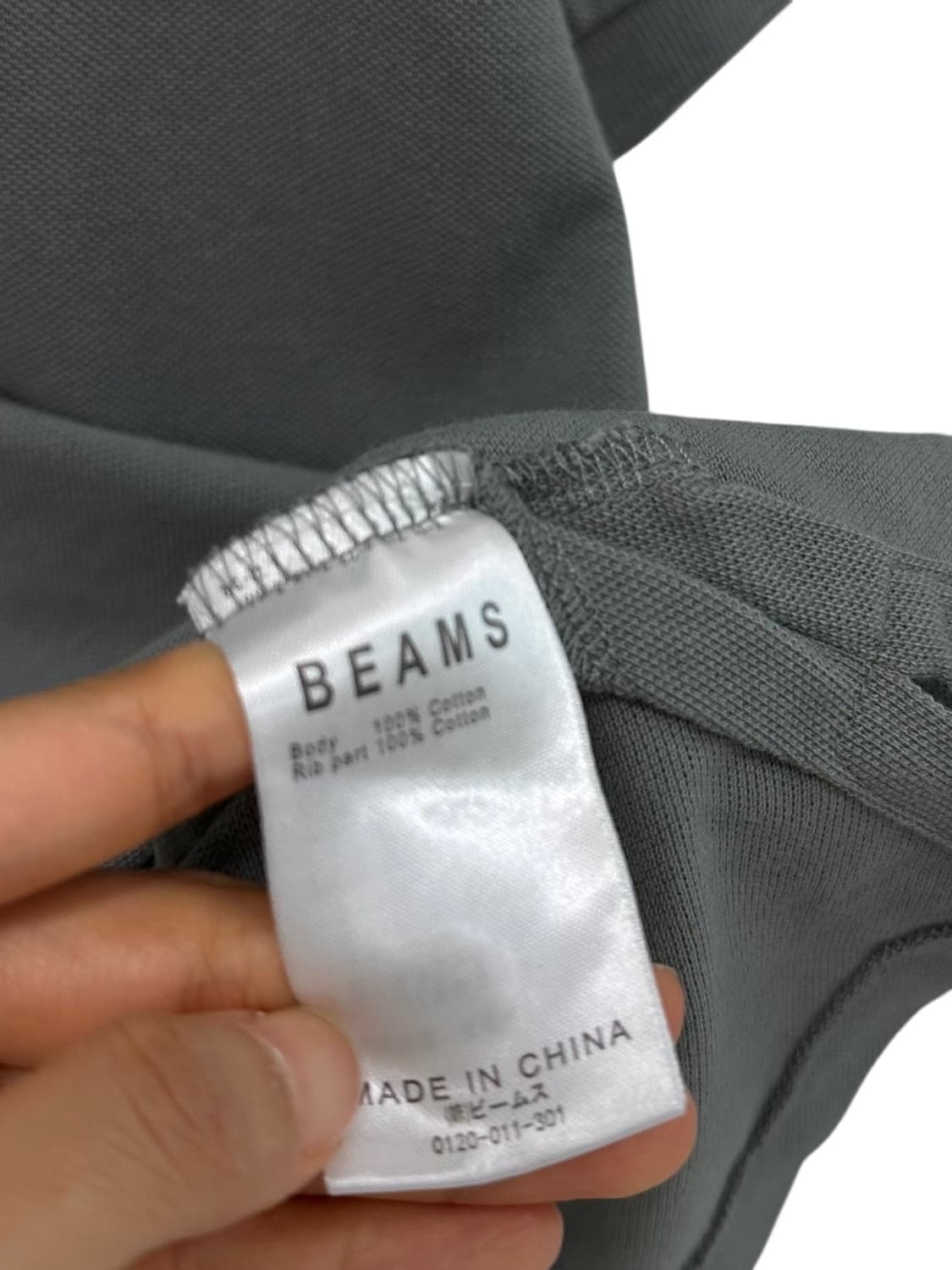 빔즈 루즈핏 반팔 피케티 카키그레이 (XL~2XL)  상품이미지8