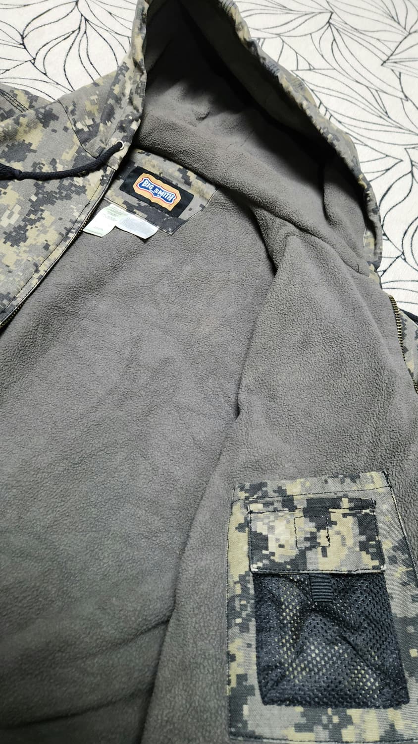 BIG SMITH 카모 후드 덱 집업 자켓 XL 105사이즈 상품이미지4