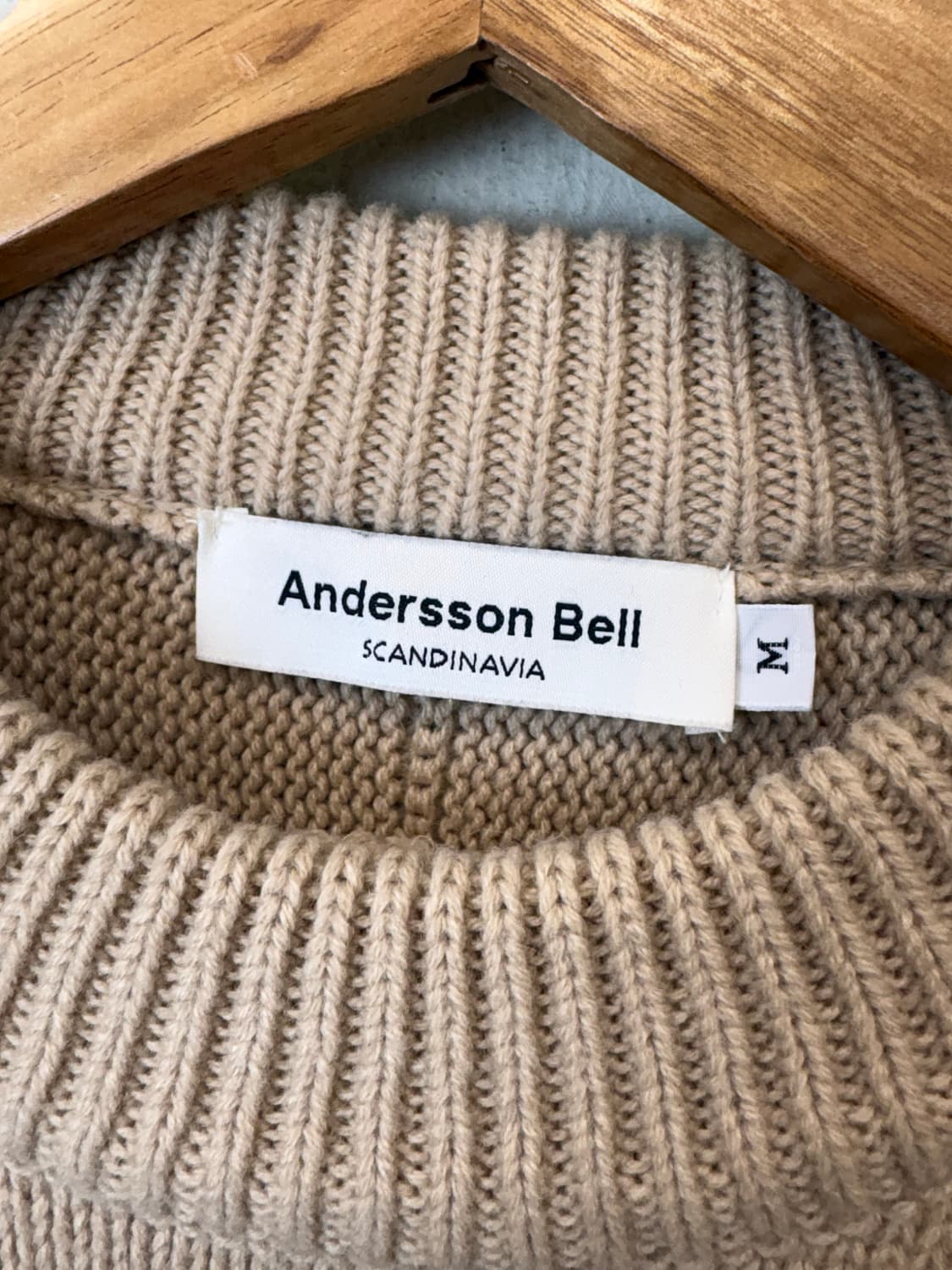 앤더슨벨 울블렌드 베이지 니트 상품이미지6