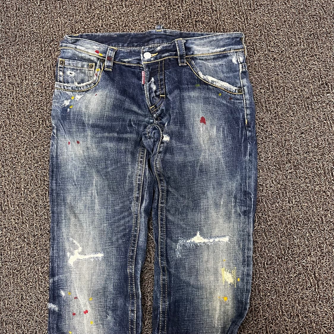 디스퀘어드2 스플래터 데미지진 데님 청바지 팬츠 46사이즈 상품이미지2