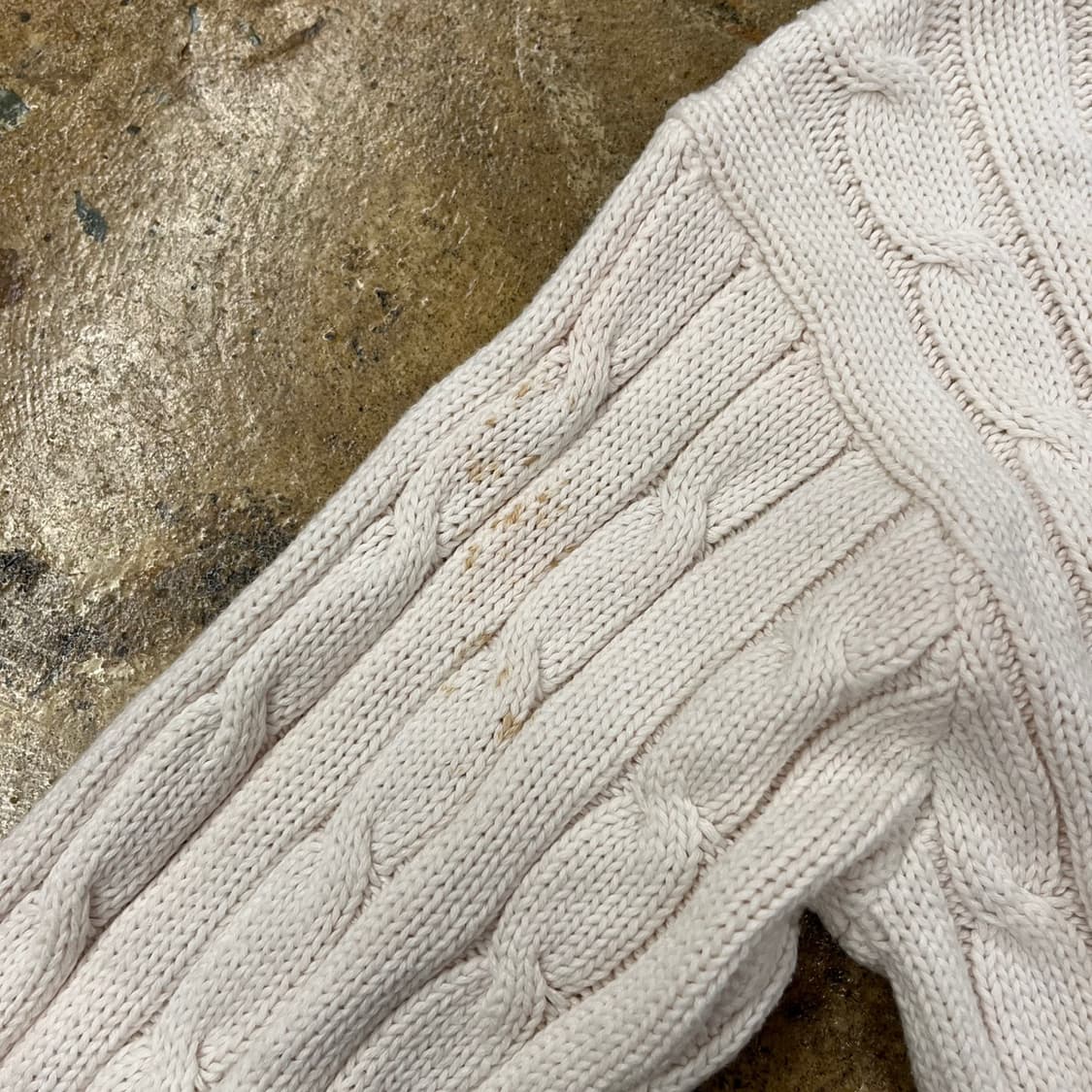 폴로 랄프로렌 브이넥 꽈배기 니트 150 상품이미지8