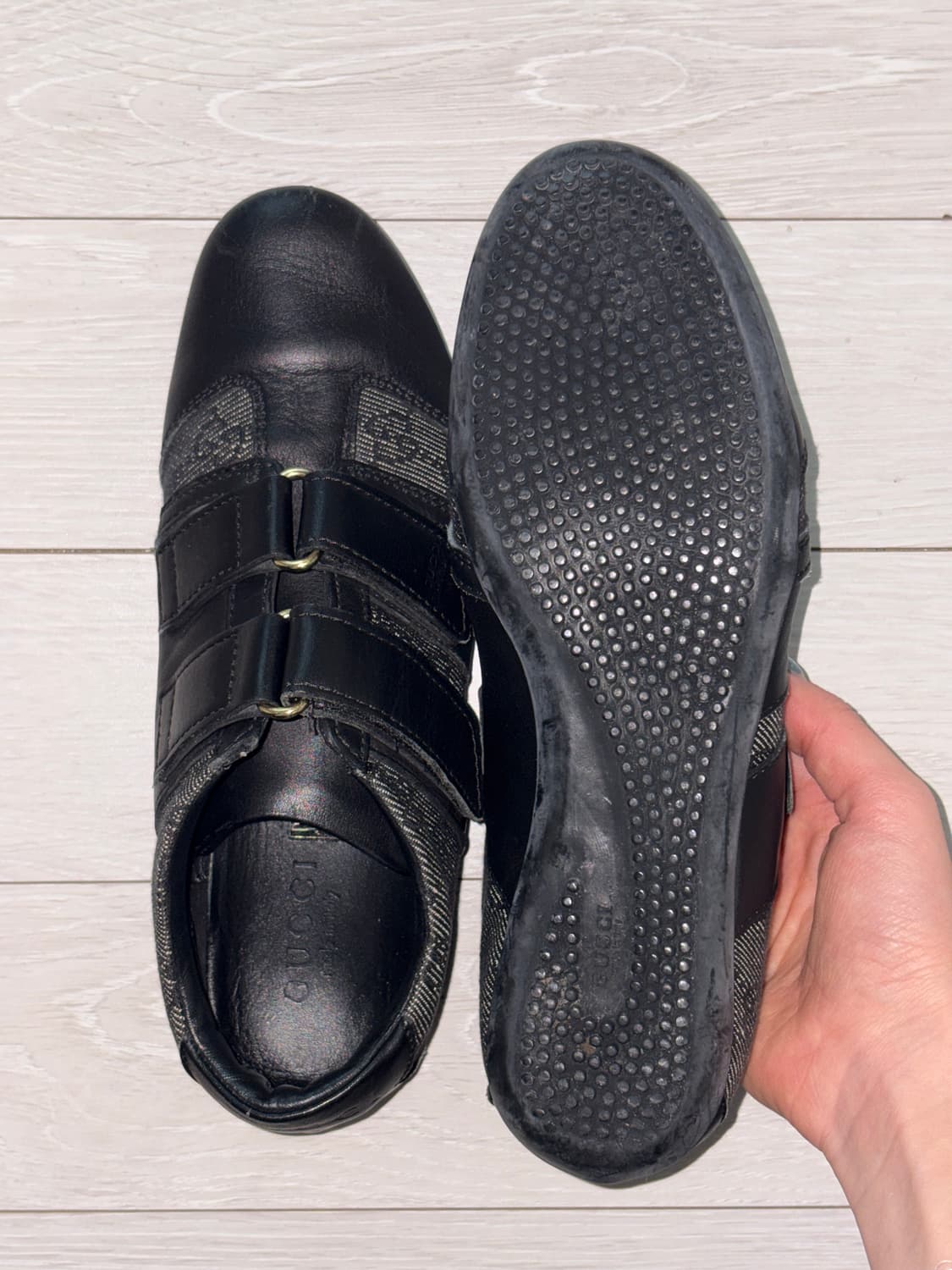 00s Gucci monogram velcro sneakers 상품이미지3