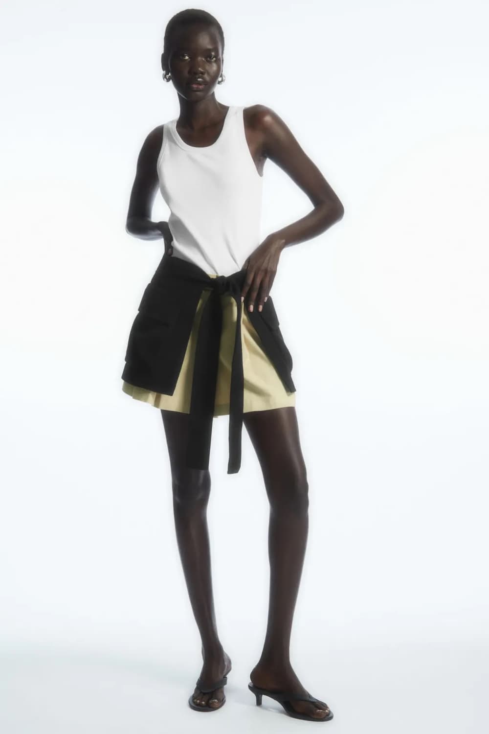 코스 울 유틸리티 에이프런 스커트 상품이미지3