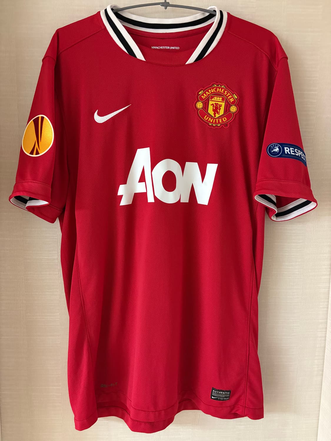 11-12 맨체스터유나이티드 홈 박지성 주장 유니폼 정품 상품이미지2